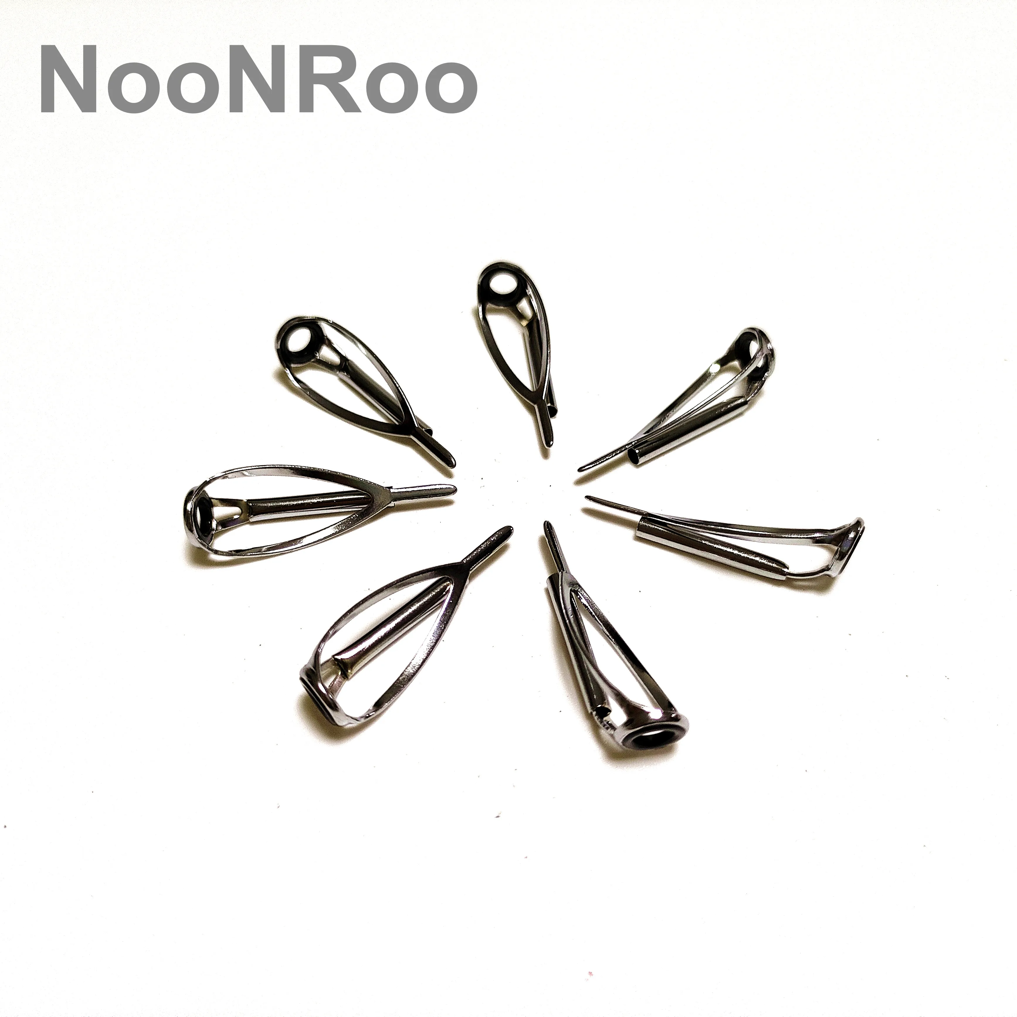 new 3PCS Fishing Rod MN Tip Top 2025 #6 /#8 Guide For Spinning and Casting DIY Fishing Rod Building Repair Sier Color NooNRoo