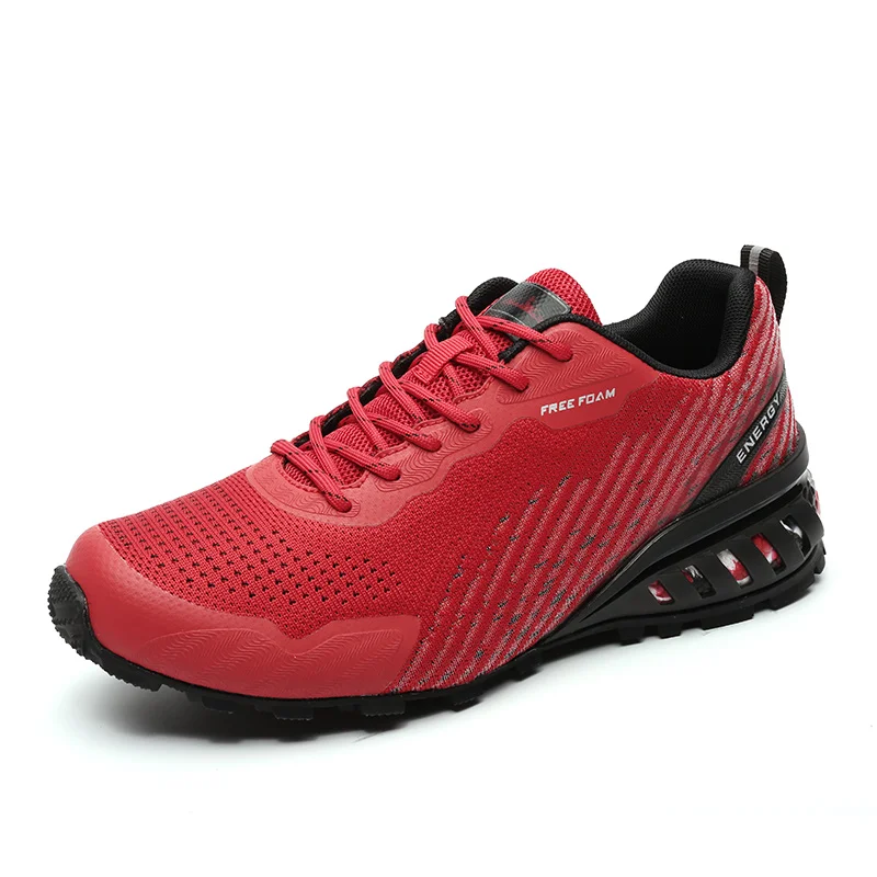 HIKEUP Men's hiking shoes Spring and Autumn track shoes Cross-country running shoes Outdoor sport Mountaineering shoes MD+rubber