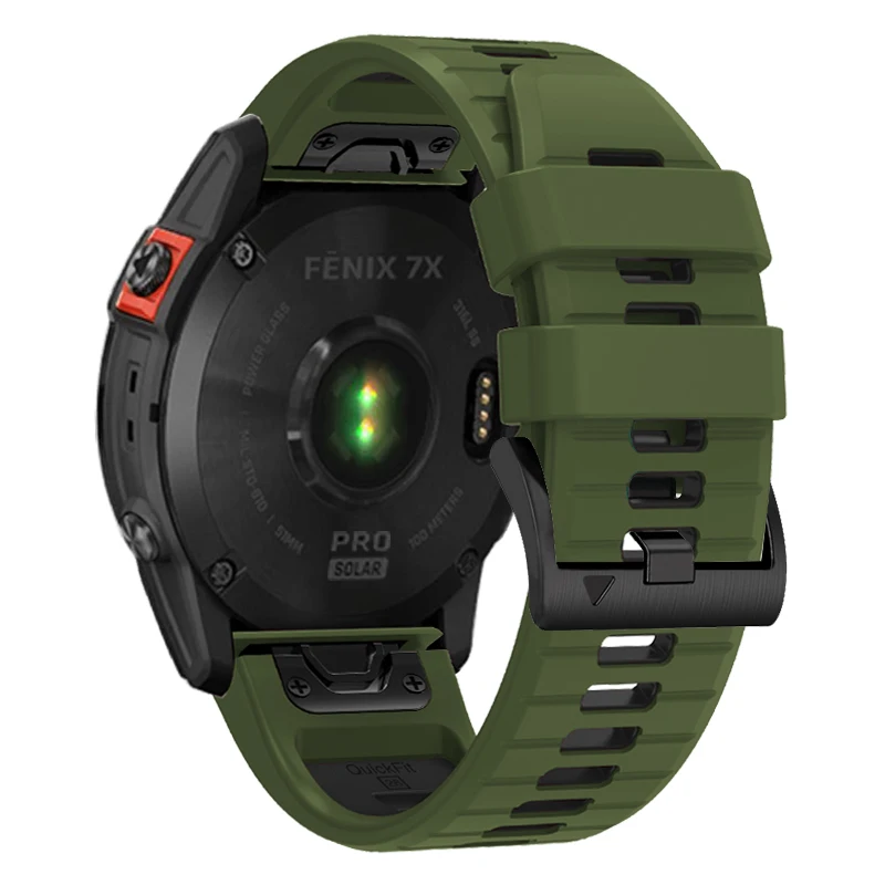 Quickfit 26mm 22mm Strap For Garmin Approach S70 47mm S62 Fenix 7X Pro 7 6X Pro 6Pro 5 5X Plus Band Silicone Wristband Bracelet