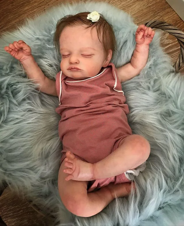18 Inch Rosalie Lifelike 2025 Dolls Handmade Bebe Newborn Doll Painted By Artists Bebe new Reborn Girl