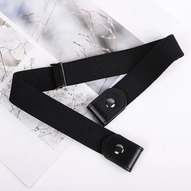 Elastic Waistband for Women Men Adjustable Stretch Buckle-Free Invisible Belt for Jeans Pants No Buckle Easy Belts Waist Band
