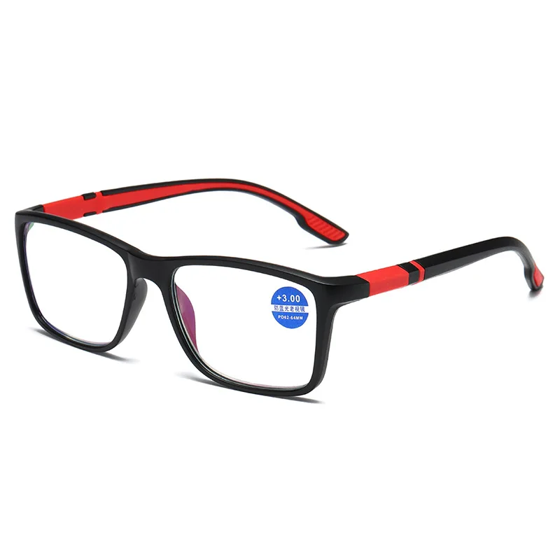 Square TR90 Reading Glasses Women Men Anti Blue Light Presbyopia Eyeglasses Bifocal Near far Hyperopia Eyewear +1.5 +2.0+ 2.5