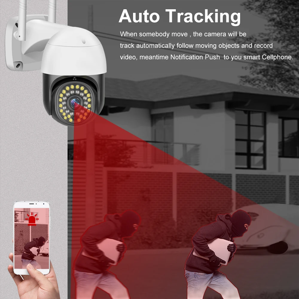 V380 4G Sim Card IP PTZ Camera Wifi Cameras Outdoor Security Wifi Survalance Camera Two Way Audio Wired 4G CCTV Camera Outdoor