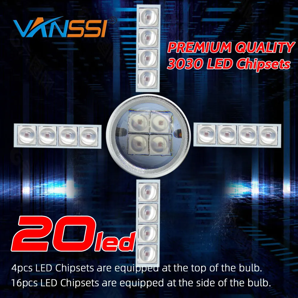 2PCS Super Bright 1800LM P21/5W BAY15D 1157 LED Bulbs P21W BA15S 1156 White Red Car Tail Brake Stop Lamp Reverse Back Up Light