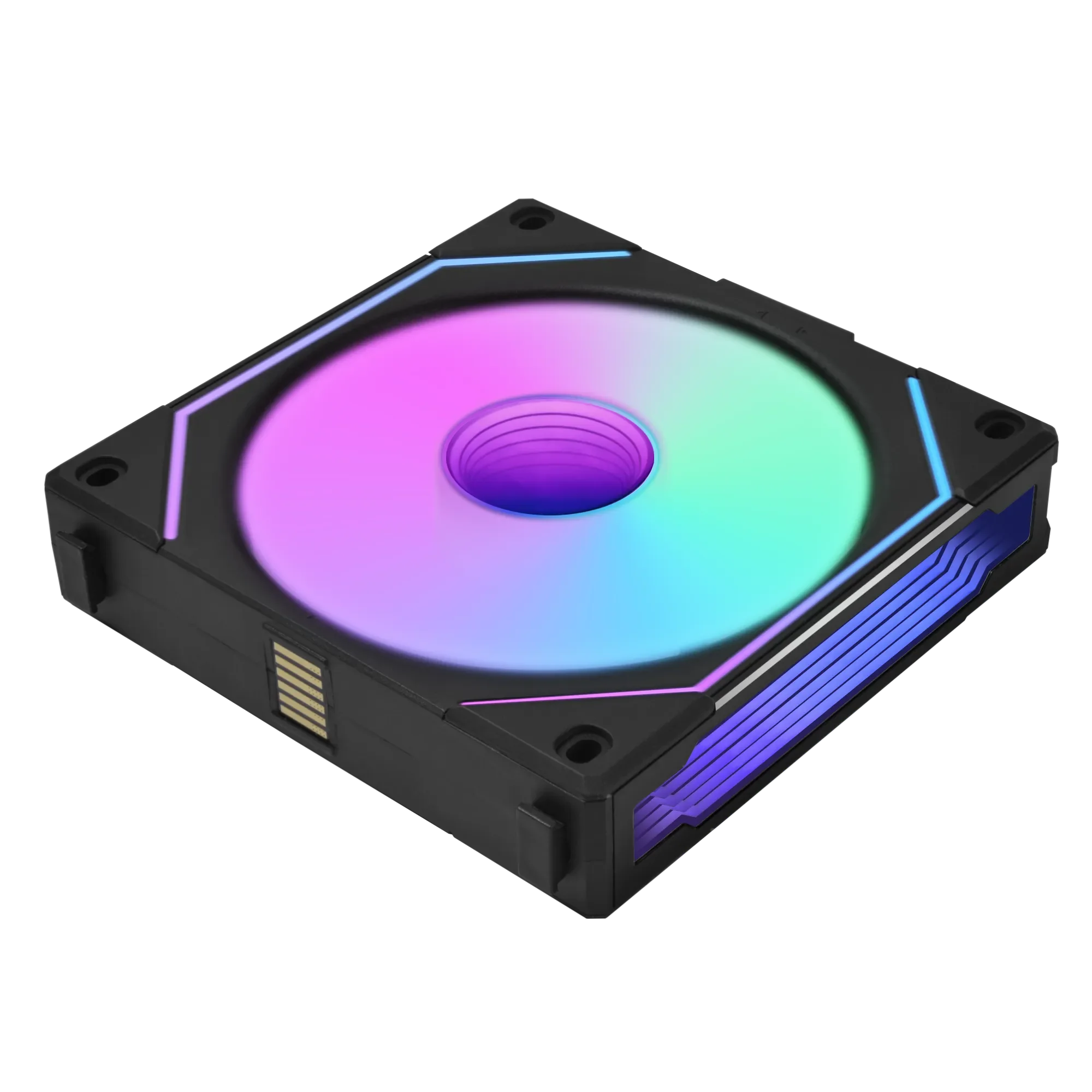 Lian-Li UNI 12cm Fan SL Infinity Mirror 120mm Reverse Blade Black / White 40 Leds L-Connect Silence 2100rpm Daisy Chain,RSLIN120