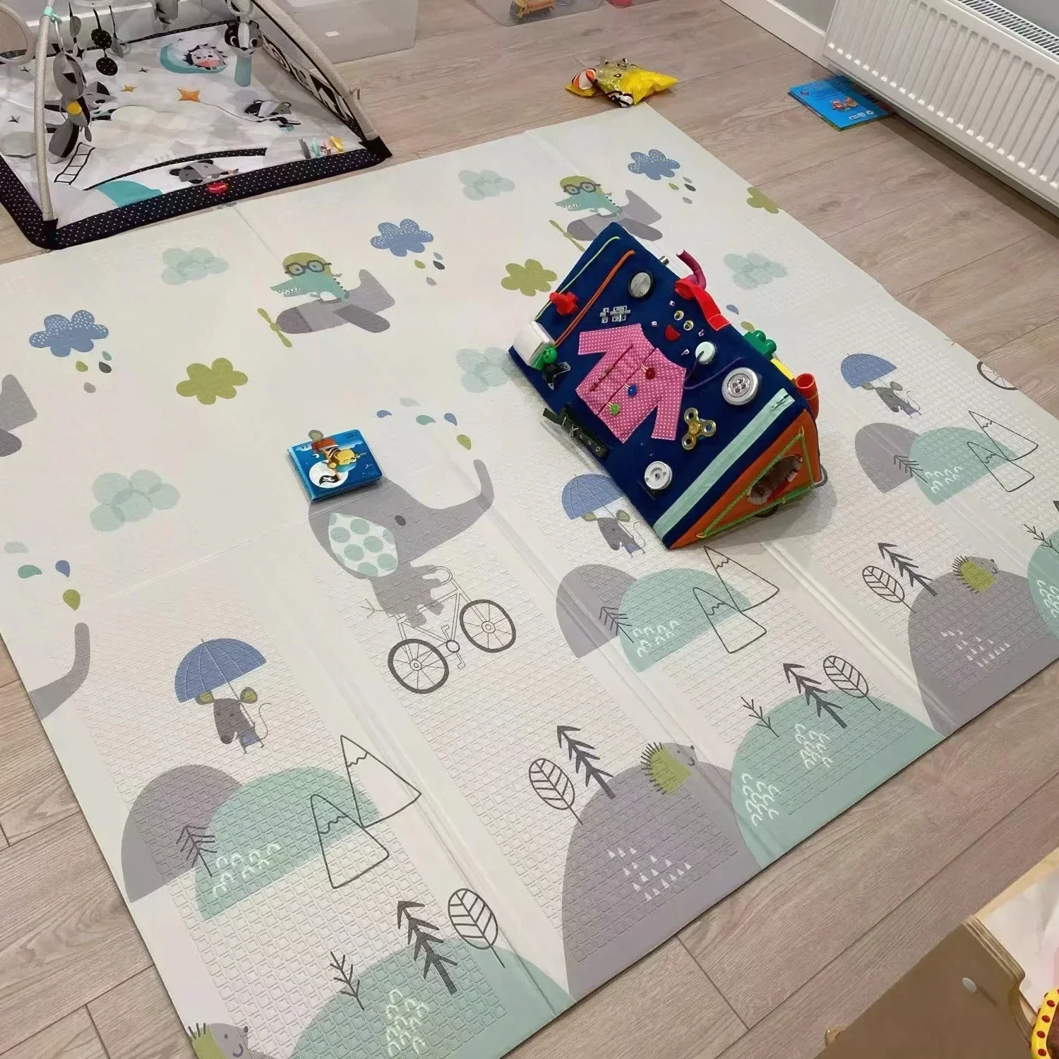 Folding Baby Play Mat For Children Surface Activity Thick Kids Carpet For Nursery Educational Toys From 0 Children's Rugs Floor