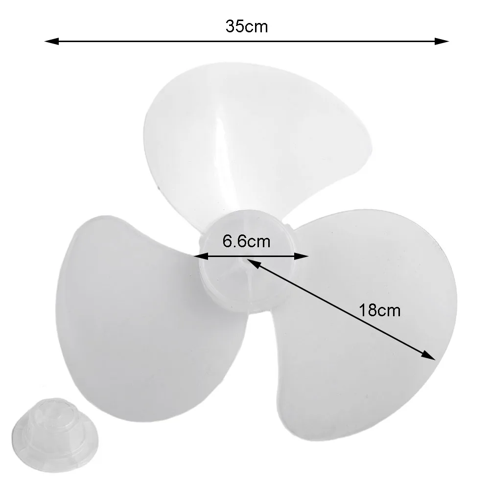 16Inch Plastic Fan Blade 3 Leaves For Standing Pedestal Floor Wall / Table Fanner Household Fan Blade Electric Fan Accessories