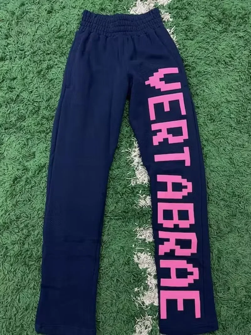Vertabrae Pants Hip Hop Rock Letter Pattern Printed Loose Casual Pants for Men Women Street Harajuku New Trousers Jogging Pants