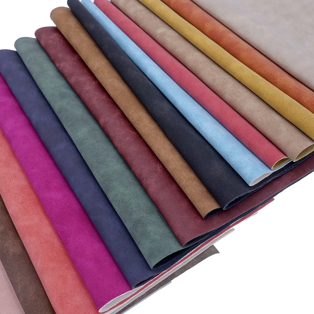 PU Faux Leather Fabric Waterproof Synthetic Roll Faux Suede Frosted SheepSkin Sewing Bow DIY Earring Material Can Cut By Meters