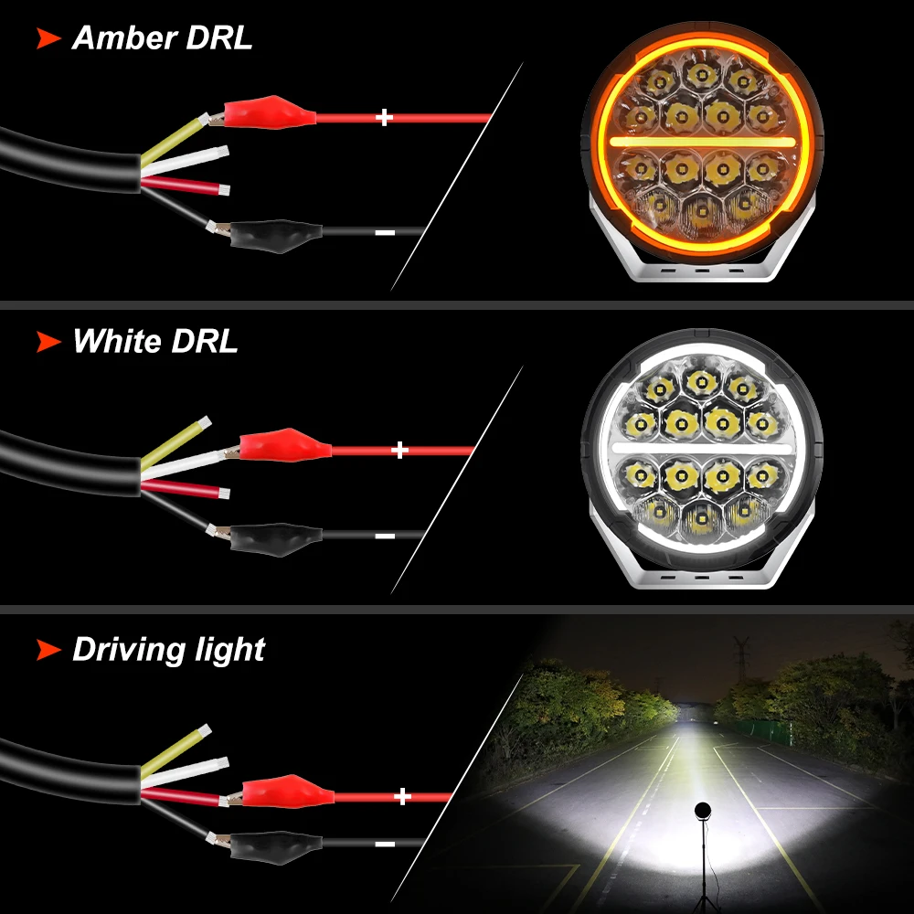 BraveWAY 6.5 inch Led Driving Lamp for Offroad PickUp Truck UTV 4WD 4x4 LADA NIVA 200W/SET Super Bright LED Work Light