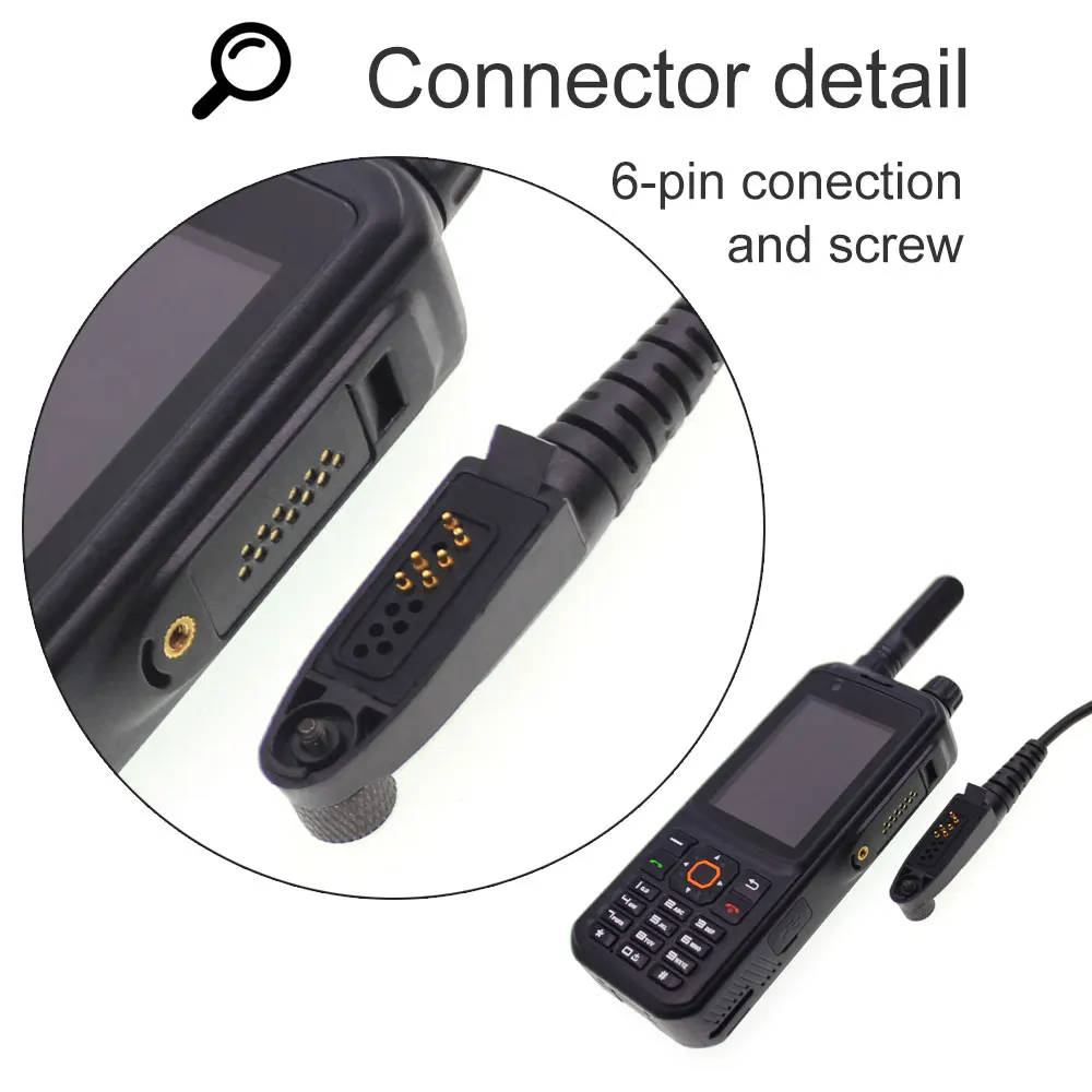 ANYSECU Microphone Design to Fit Inrico T320 4G LTE Network Radio Zello PTT Walkie Talkie Phone