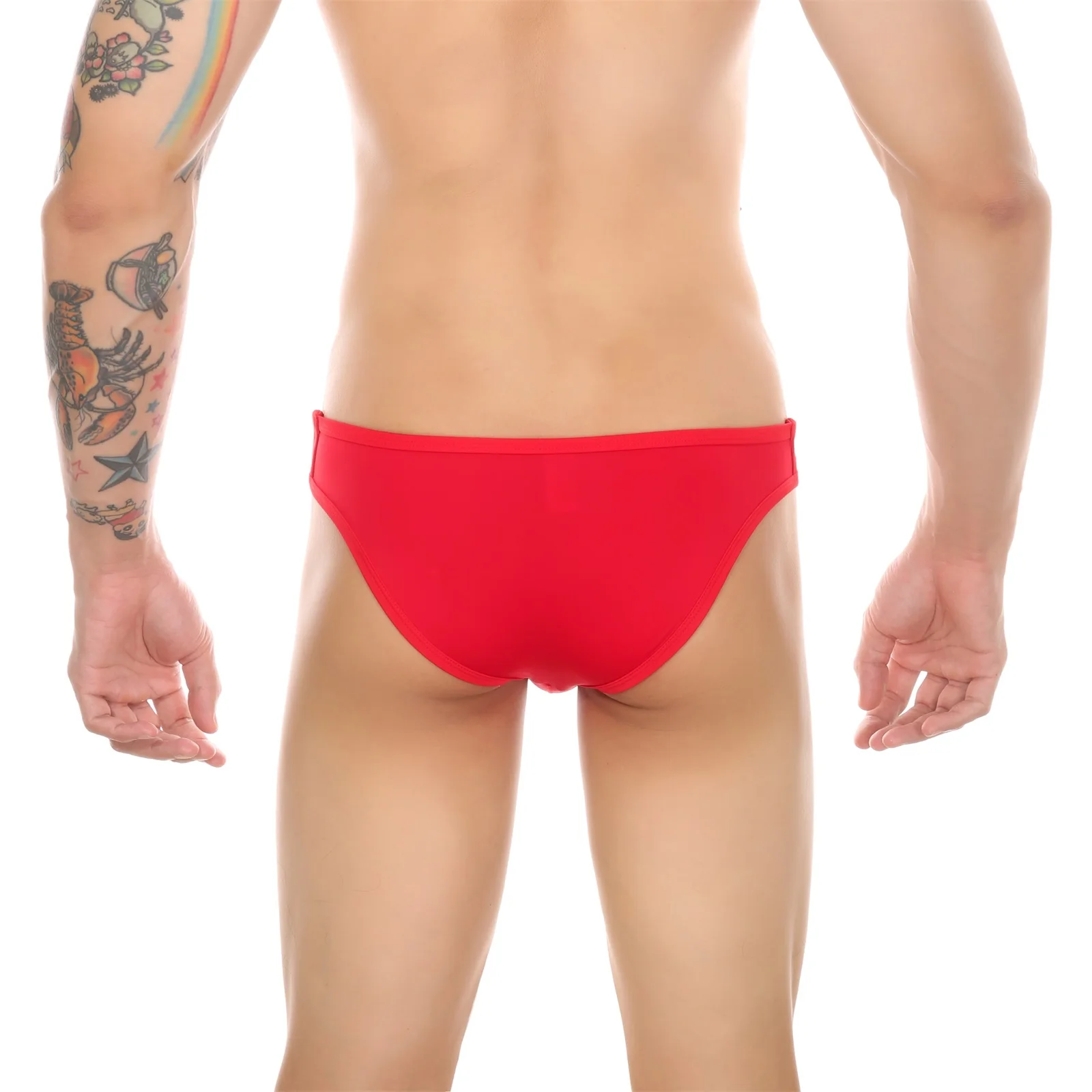 CLEVER MENMODE Ice Silk Briefs Underwear Mens Sexy Bulge Pouch Low Waist Ultra Thin Panties Lingerie Bikini U Convex Underpants