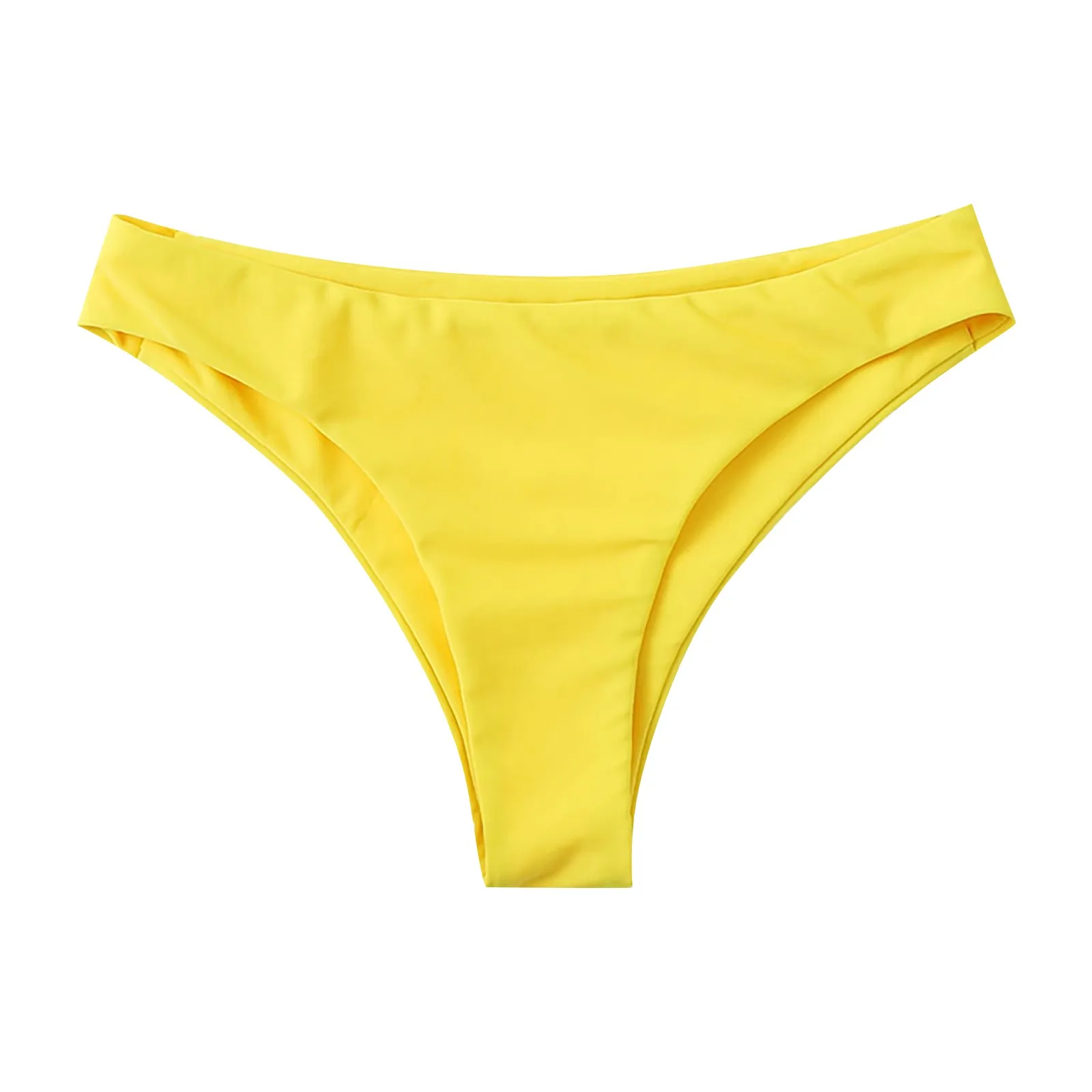 new Women's Bikini Bottoms High 2025 Cut Swimsuit Bottom Solid Color Mid Waist Swim Bottoms Men Swim Short Bikini Skirt