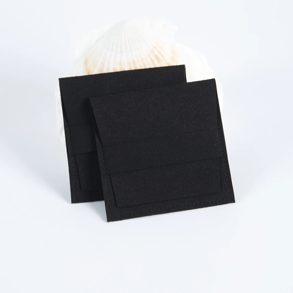 10pcs Black Microfiber Gift Bags Jewelry Organizer Earring Pouches Wholesale Christmas Wedding Favor Packaging Candy Bags Party