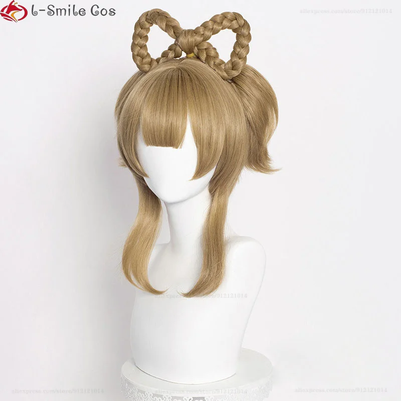 Yaoyao Cosplay Wig Long 40cm Brown 2025 Heat Resistant Synthetic Hair Halloween Party Anime Cosplay Wigs new + Wig Cap
