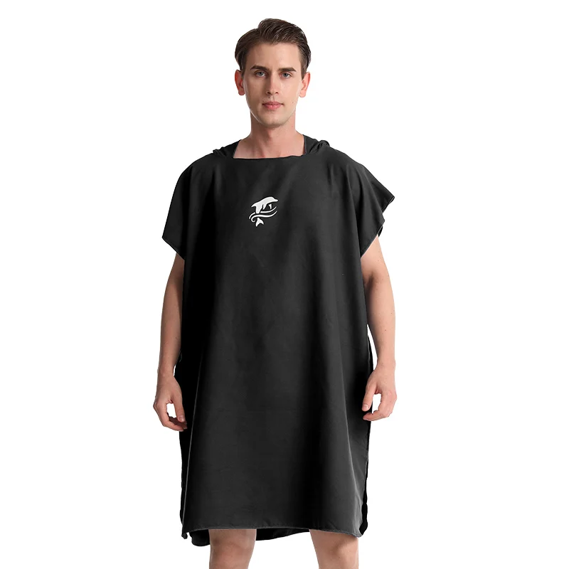 Mutao Unisex Surf Poncho Robe Towel, Microfiber Bathrobe Ponchos Surfer Robe For Surfing Swimming Diving Beach