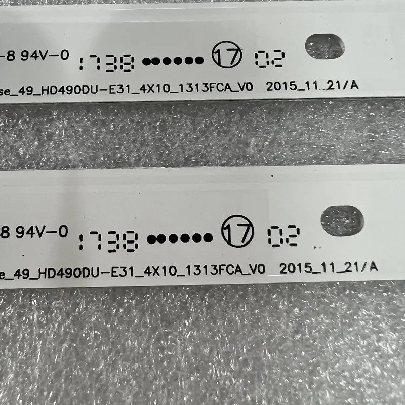 LED Backlight Strips 10LED new For 2025 HISENSE HD490DU-EU31 H49MEC3050 H49M3000 LED49K300U NS-49DR420NA8 49_HD490DU-E31_4X10 HD490DF-B71