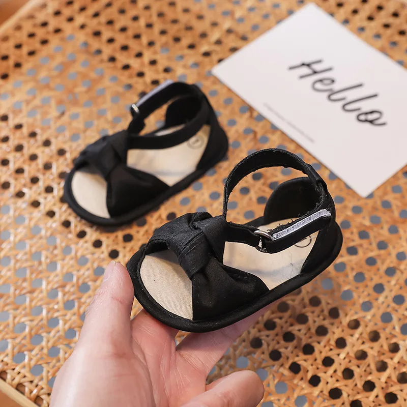 New Infant Girls Sandals Summer Soft Sole Open-toed Walking Shoes for 2025 new Toddler Newborn Baby