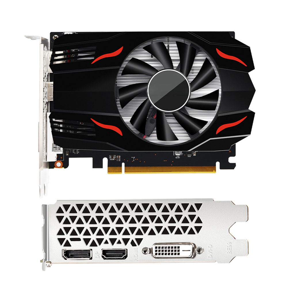RX550 Graphics Cards 128Bit DDR5 Video Card 4GB Low Profile Computer Graphics Cards with Cooling Fan DP+DV1 For Gaming PC GPU