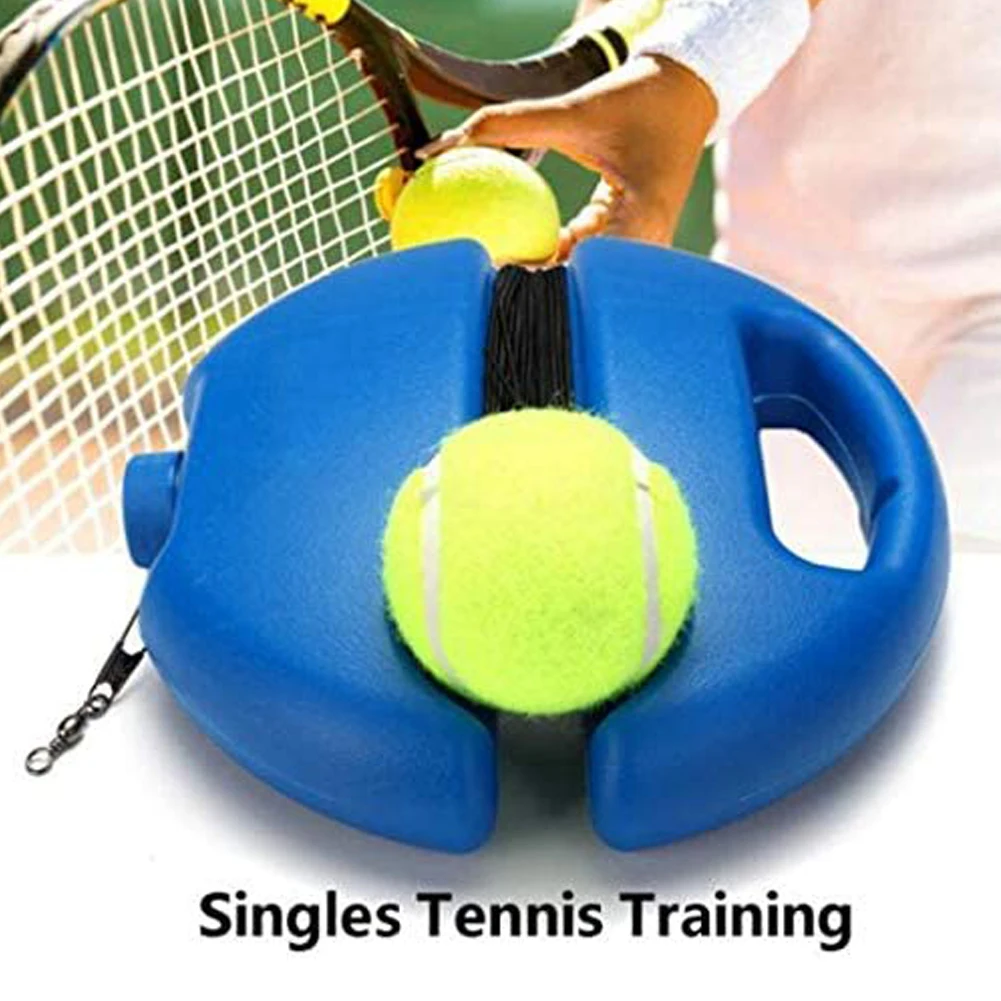 Tennis Training Aids Base with Elastic Rope Ball Practice Self-Duty Rebound Tennis Trainer Sparring Device