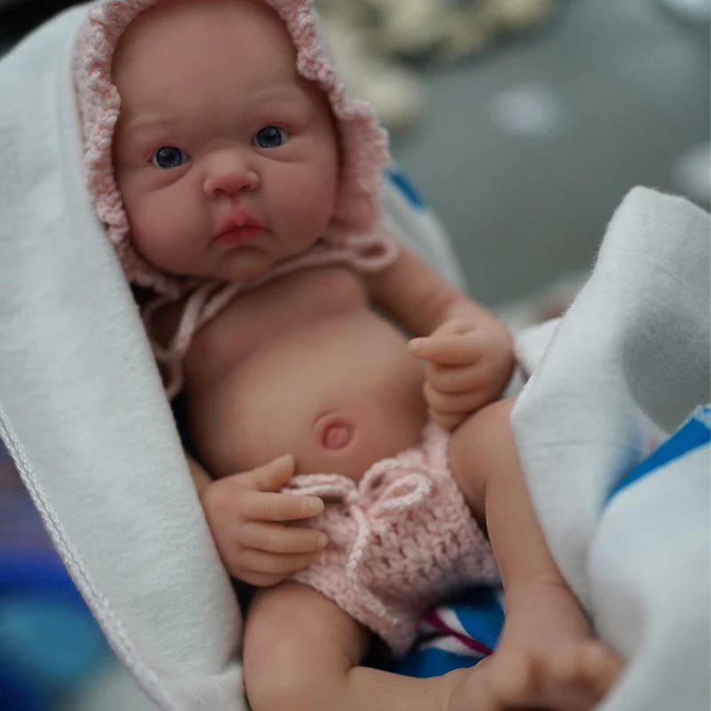 12" Micro Preemie Full Body Silicone Baby Doll Boy " Aron" Lifelike Reborn Doll Surprice Children Anti-Stress