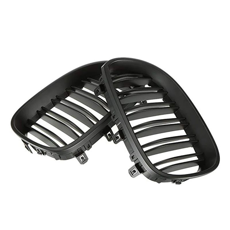Car Front Kidney Grill Gloss Black M Color For BMW 5 Series E60 E61 2003 - 2010 M5 520i 523i 525i 528i 530i 535i 540i 520d 530dd