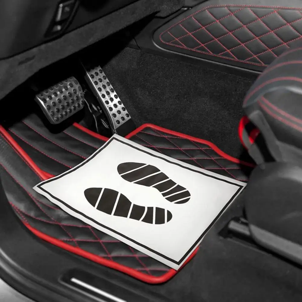 25/50/100Pcs Paper new Floor Mat Disposable Car Floor Mats Car Mat Protector Car Paper Floor Anti-dirty Mat 2025 Car Interior Accessories