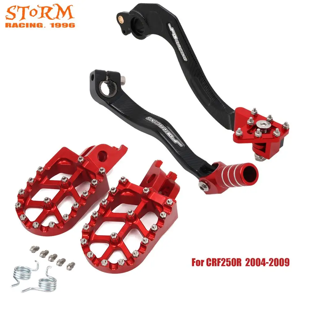 For HONDA CRF150R CRF250R CRF450R CRF450RX CRF450X 2001-2009 2010-2020 New Footpeg FootRest Brake Pedals Shifter Lever