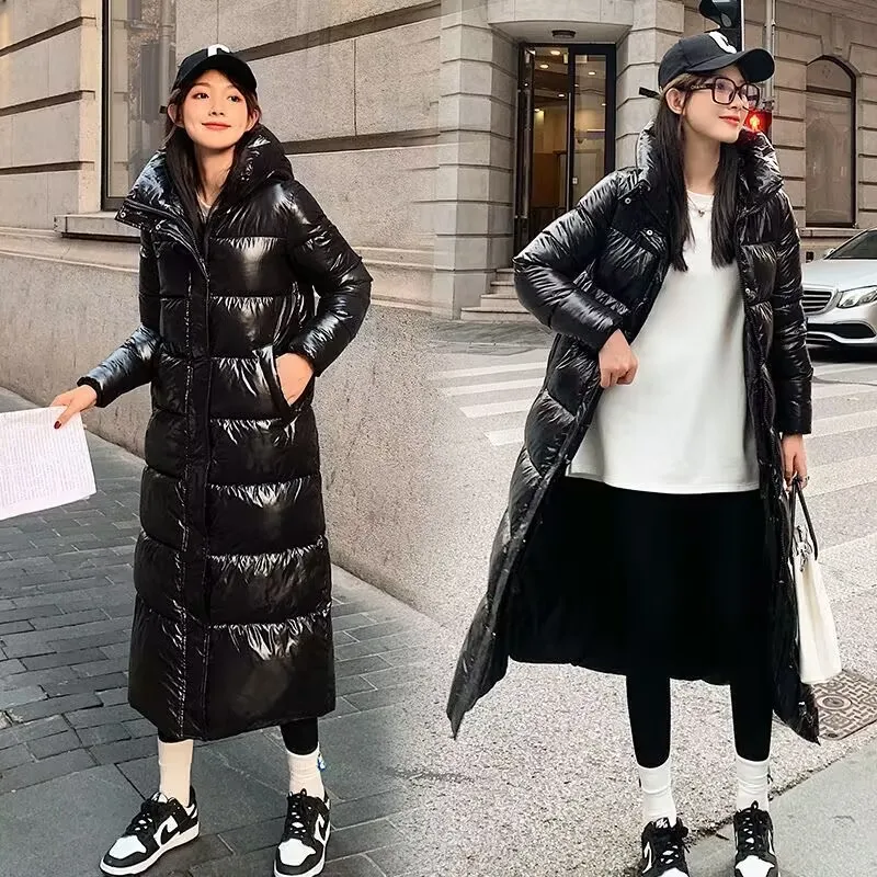 New 2023 Hooded Winter Warm Down Jacket Female Parkas Plus Size 3XL Women Winter Coat Long Parkas Waterproof Winter Jacket Women