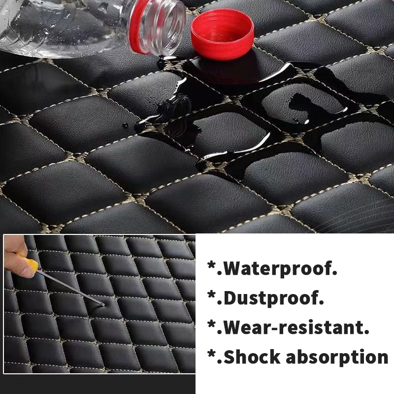 Mat Leather Car Trunk For X5 F15 F85 2014-2018 ddmysmile 5-Seat Cargo Liner Accessories Interior Boot Smile