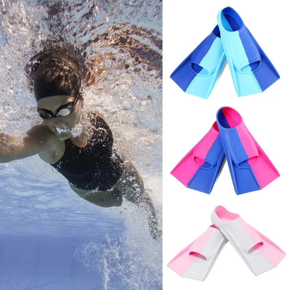 Men Women Kids Silicone Professional Diving Fins Short Snorkel Swimming Fins Flippers Swimming Diving Wholesale