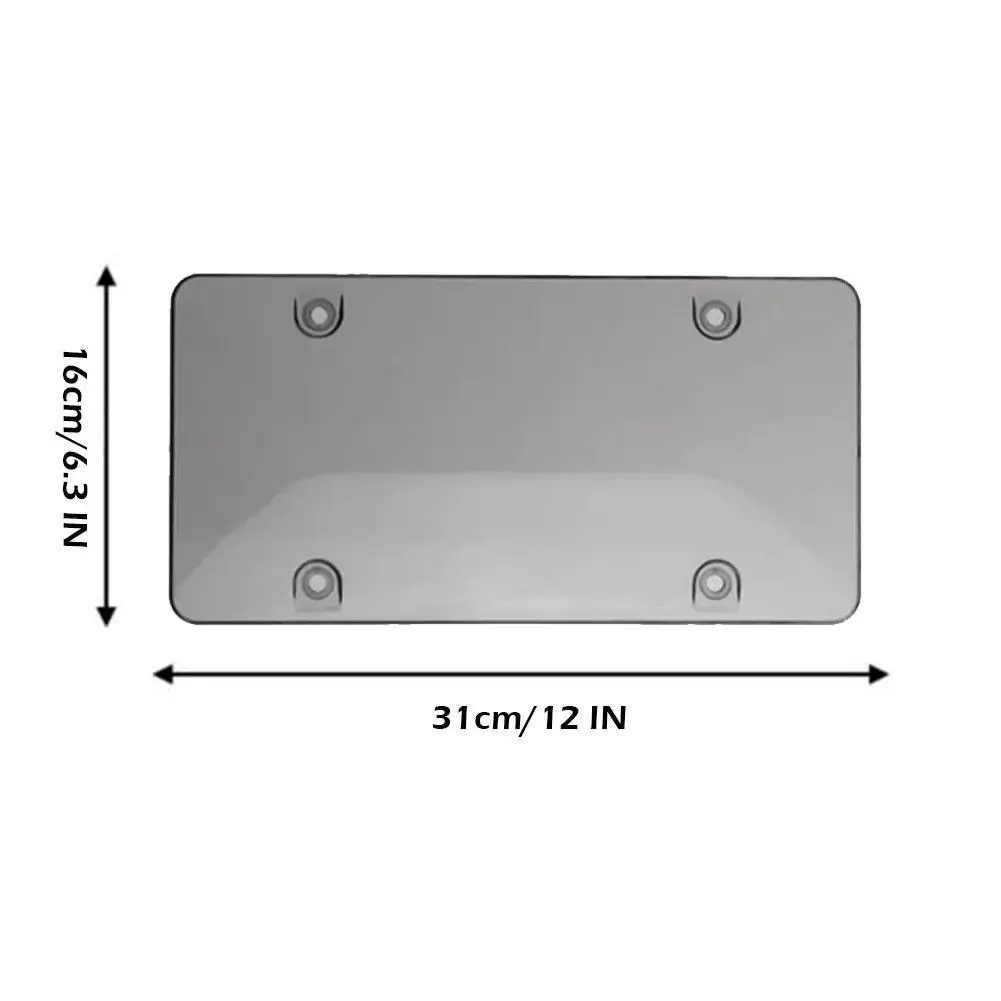 2pcs Clear Reflective new Anti Speed Red Light Toll Camera 2025 Stopper License Plate Cover Modified License Plate Protective Shell