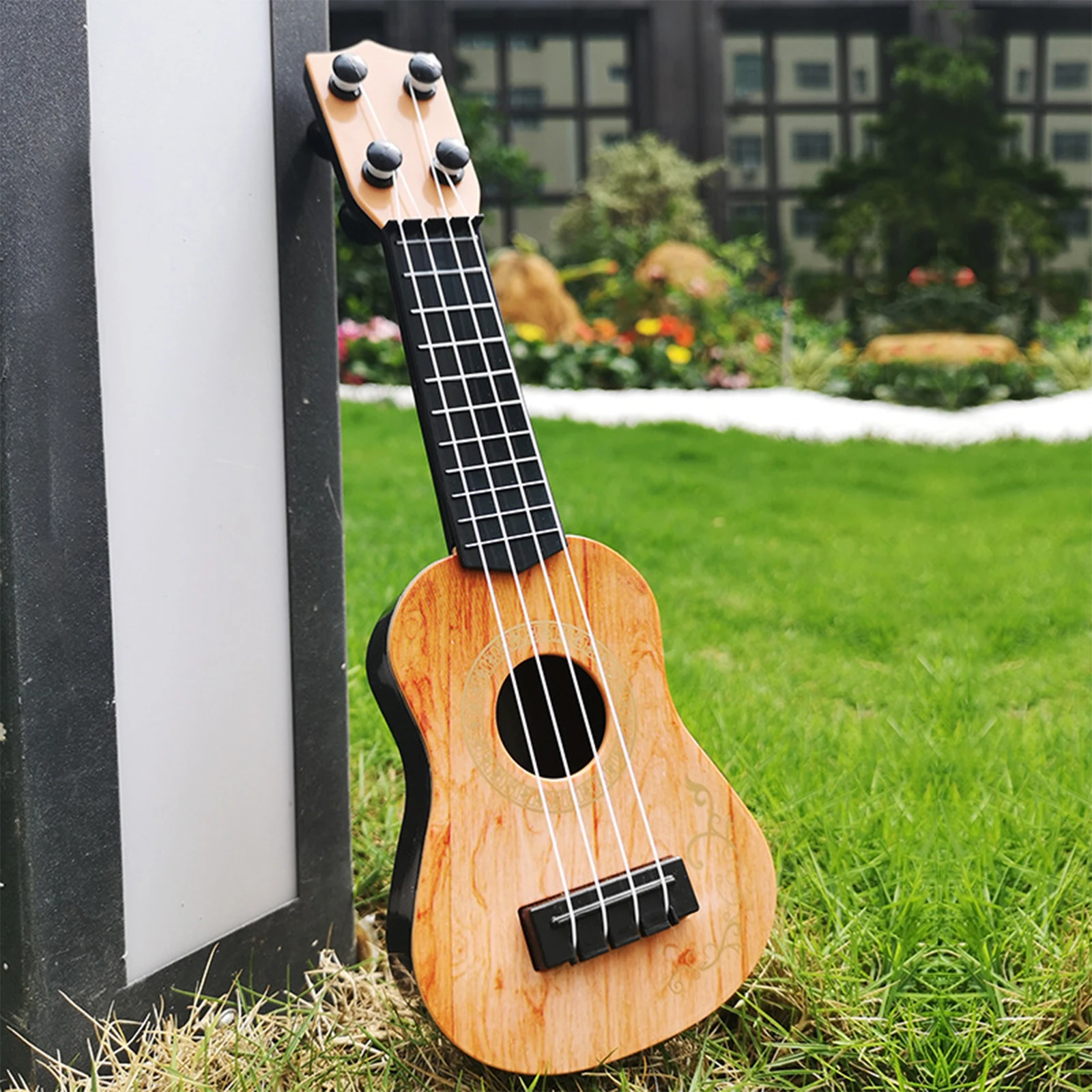 Kids Small Guitar Musical 2025 Toy Mini Classical Ukulele new Guitar Toy Lightweight Party Supplies Adjustable for Children Holiday Gifts
