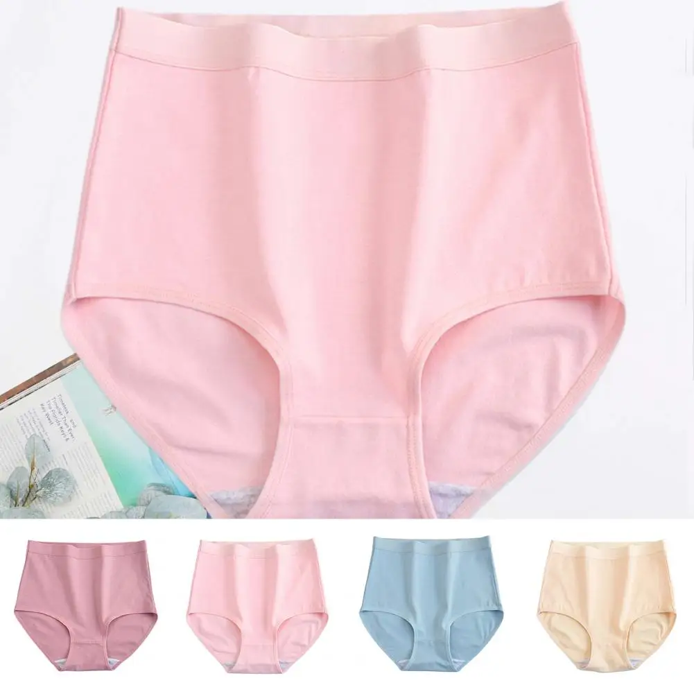 Women Panties Elastic High Waist new Tummy Control Slim Fit Butt-lifted Anti-septic Breathable Plus Size Lady 2025 Underpants Women Under