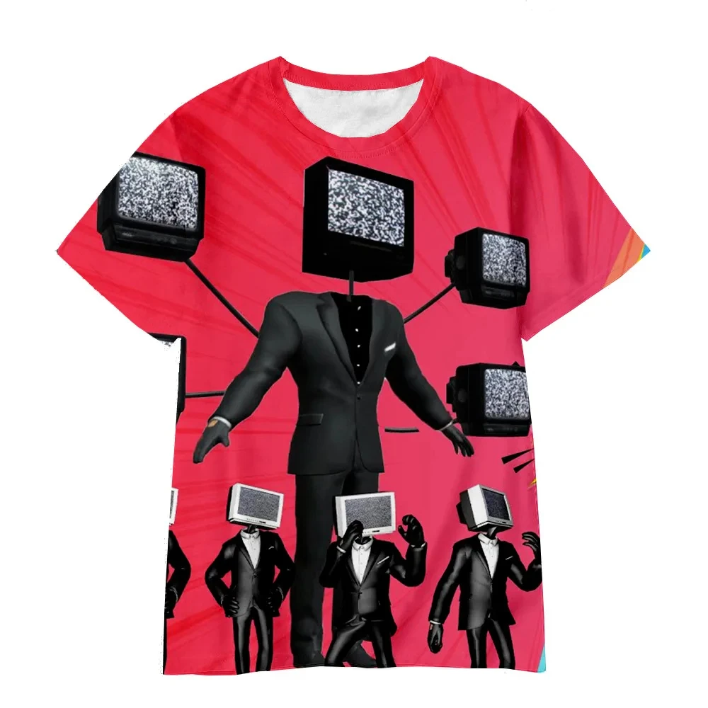 2023 New Summer Hot Game Skibidi Toilet Tshirt Kids 3D Printed T-Shirt for Boys Speakerman Clothes Teen Girls Casual Streetwear