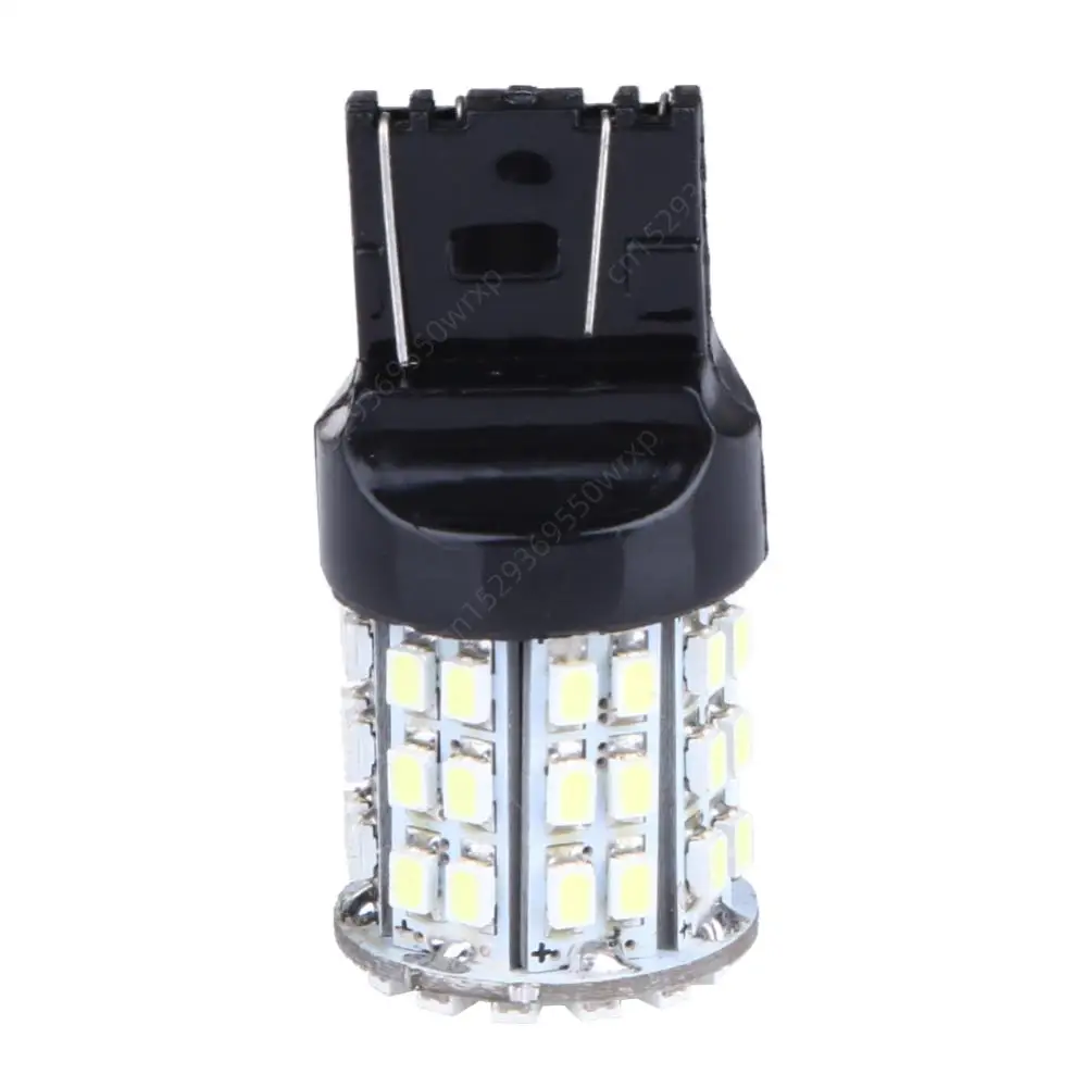 7443 2-8pcs W21W T20 7440 LED 64-SMD 1206 LED for Car Bulbs 12V Brake Signal Lamp Brake Reverse Parking Light 64-SMD White smile
