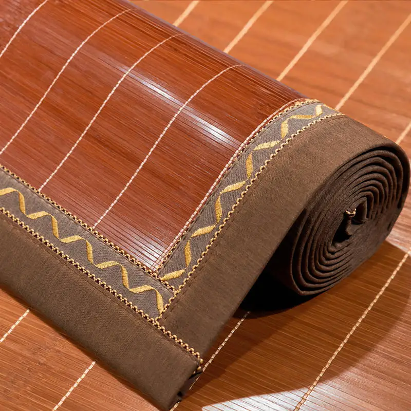 Mat Bamboo mat summer ice silk mat foldable household mat single bed double bed summer straw mat double sided