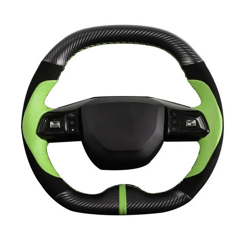 For MG4 Car Steering Wheel Cover For MG4 2022-23 MU LAN PU Leather AUTO Steering Wheel Cover For EV Car Interior Accessories