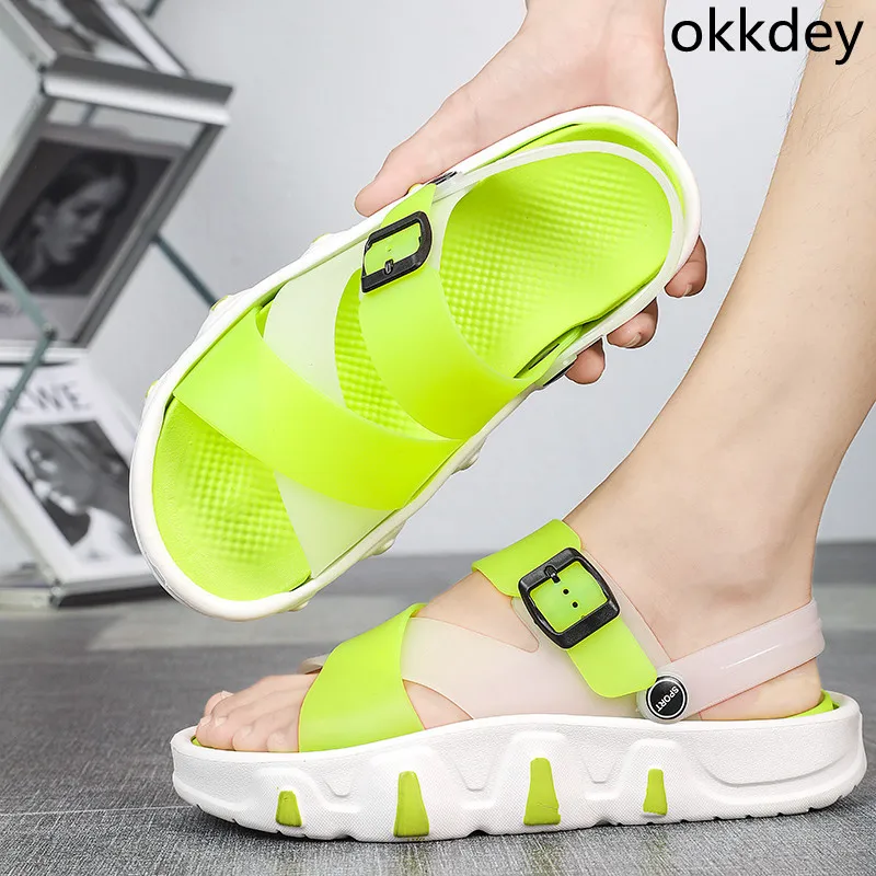 Beach Sandals for Men Casual Platform Outdoor Comfortable Trendy All-match Breathable Wear-Resistant Non-slip Shoes Summer Main