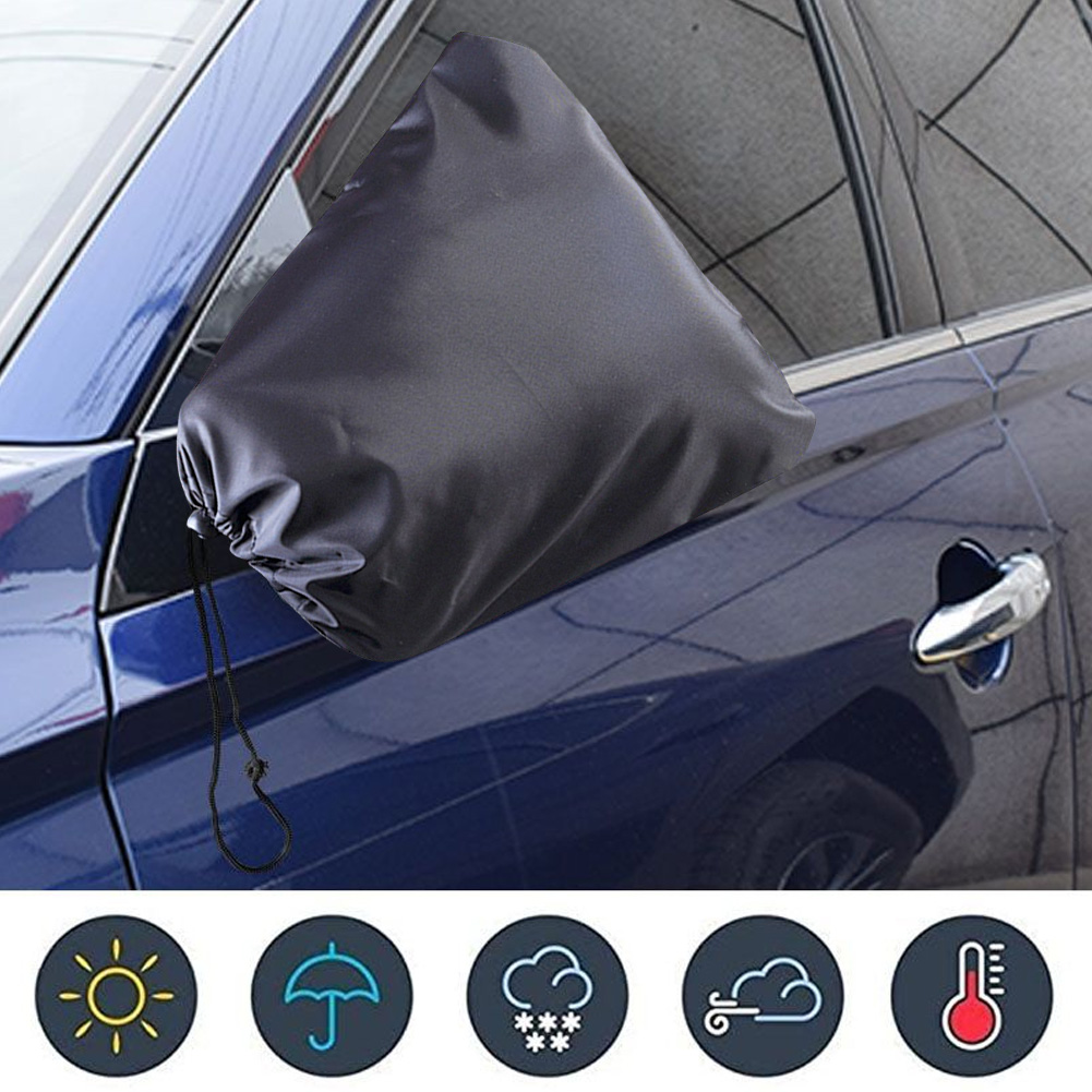 2Pcs Dust Snowproof Cover Waterproof View Protector Rear Mirror Frost Guard for Car Truck Auto