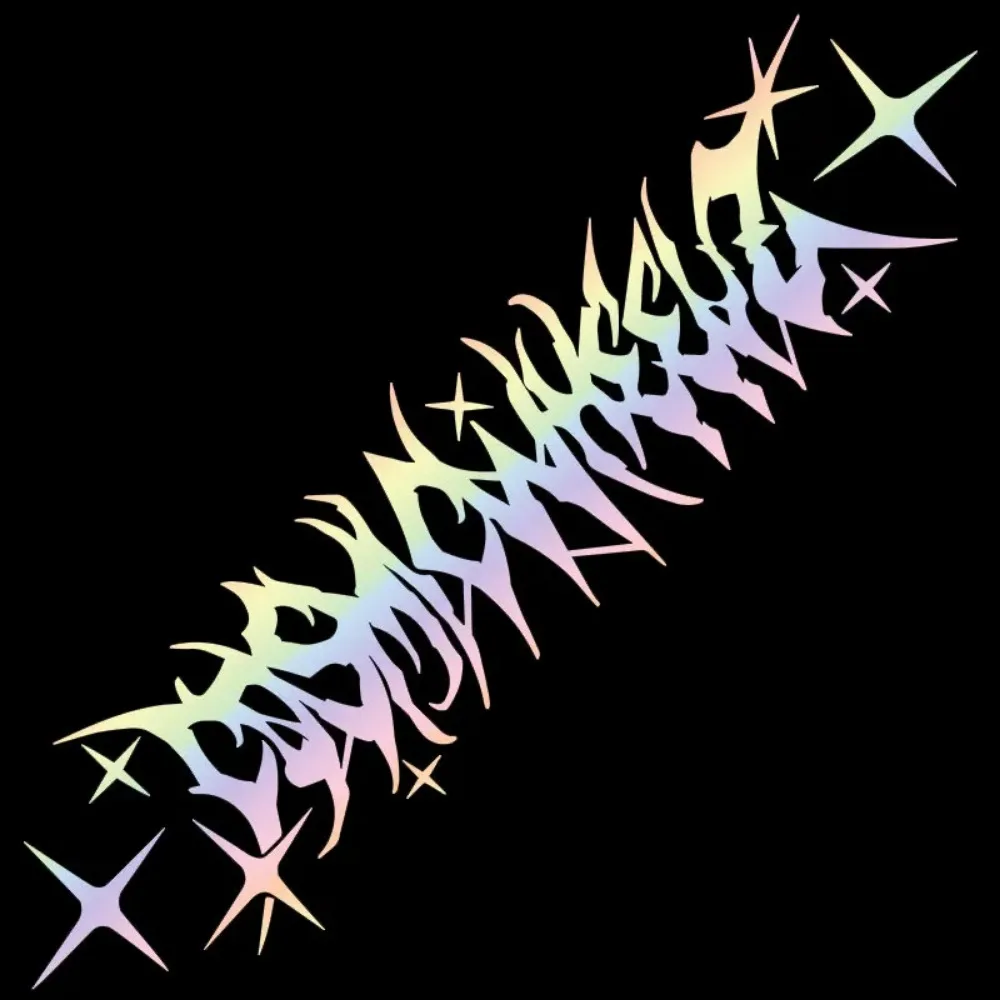 Cosmicwheelz Car JDM Letter Stickers for Automobile Front Windshield and Rear Windscreens Auto Window Door Vinyl Decals smile