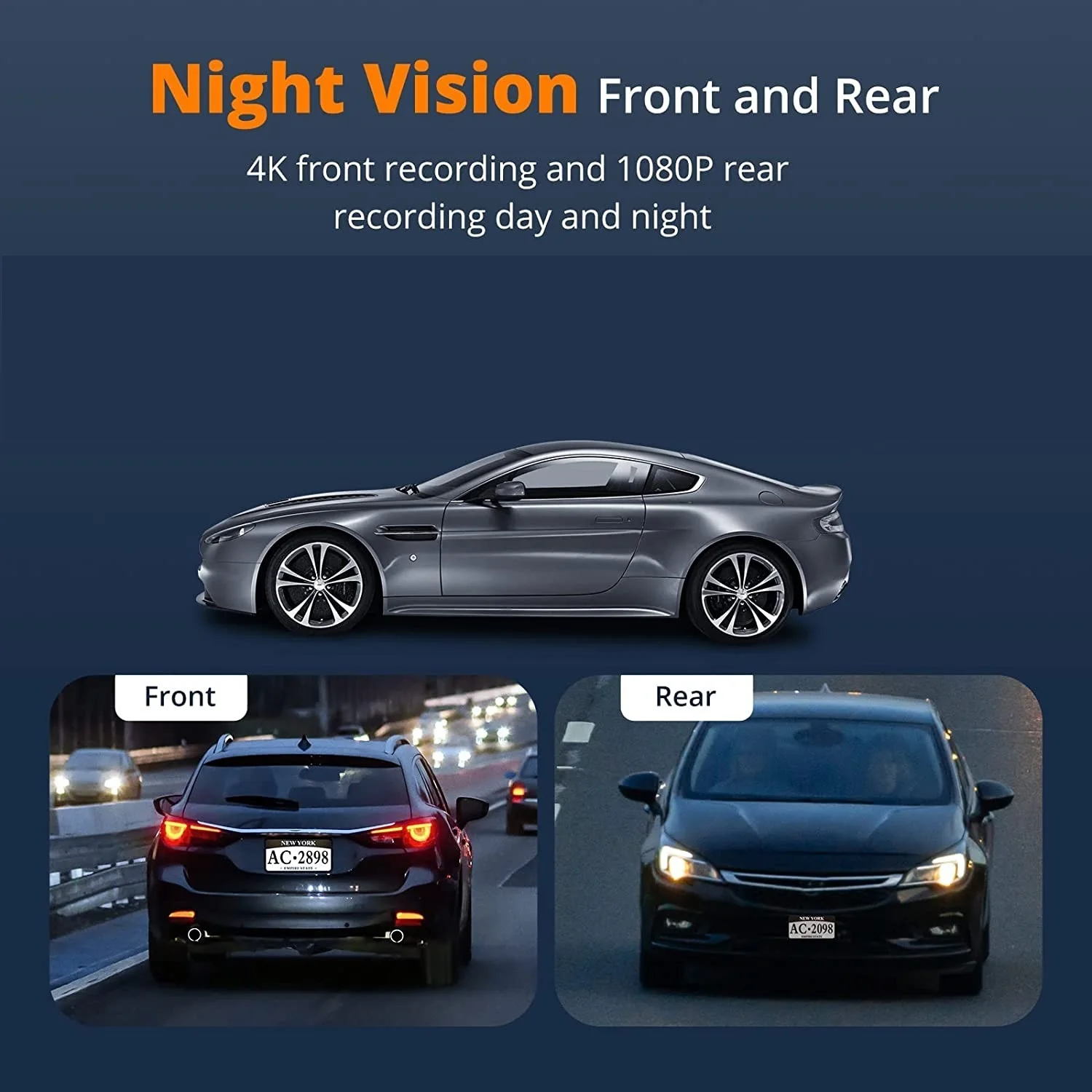 Dashcam 4K GPS WIFI 24h Parking new Monitor Dash Cam For Car 2025 Camera Front And Rear Dual Dvrs Per Auto Kamera Samochodowa Rejestrator
