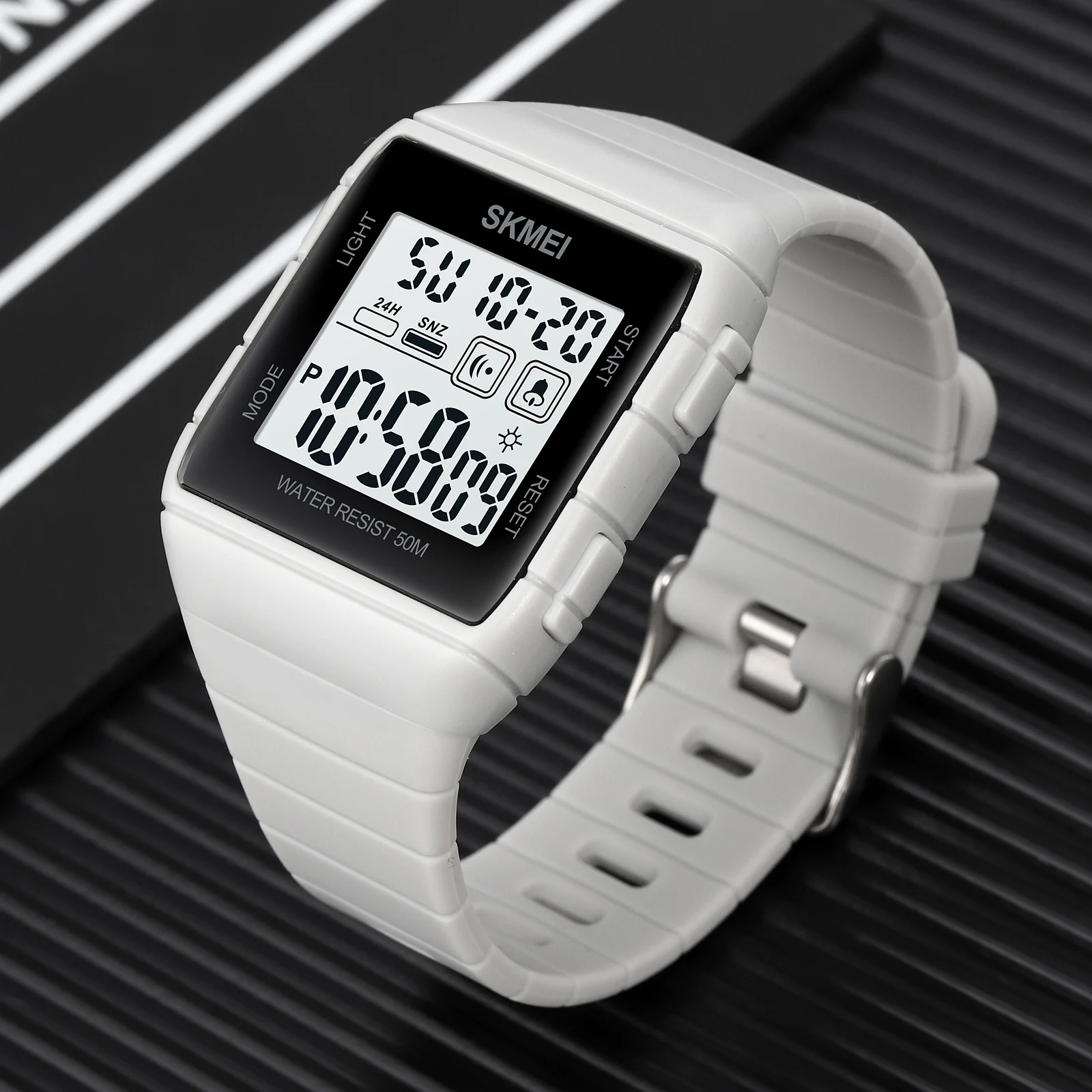 Hombre Reloj SKMEI 1960 Japan Digital Movement Mens Sport Military Countdown Alarm ddmysmile Clock 5Bar Waterproof LED Light Wristwatch Smile