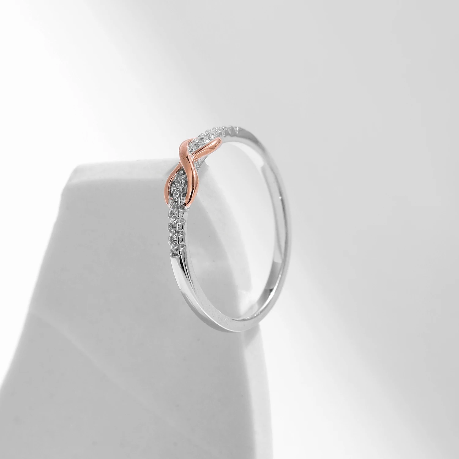 MODIAN 2025 Sterling Sier Infinite Love Ring Romantic Platinum Plated Wedding Ring For Women new Fine Jewelry Gift