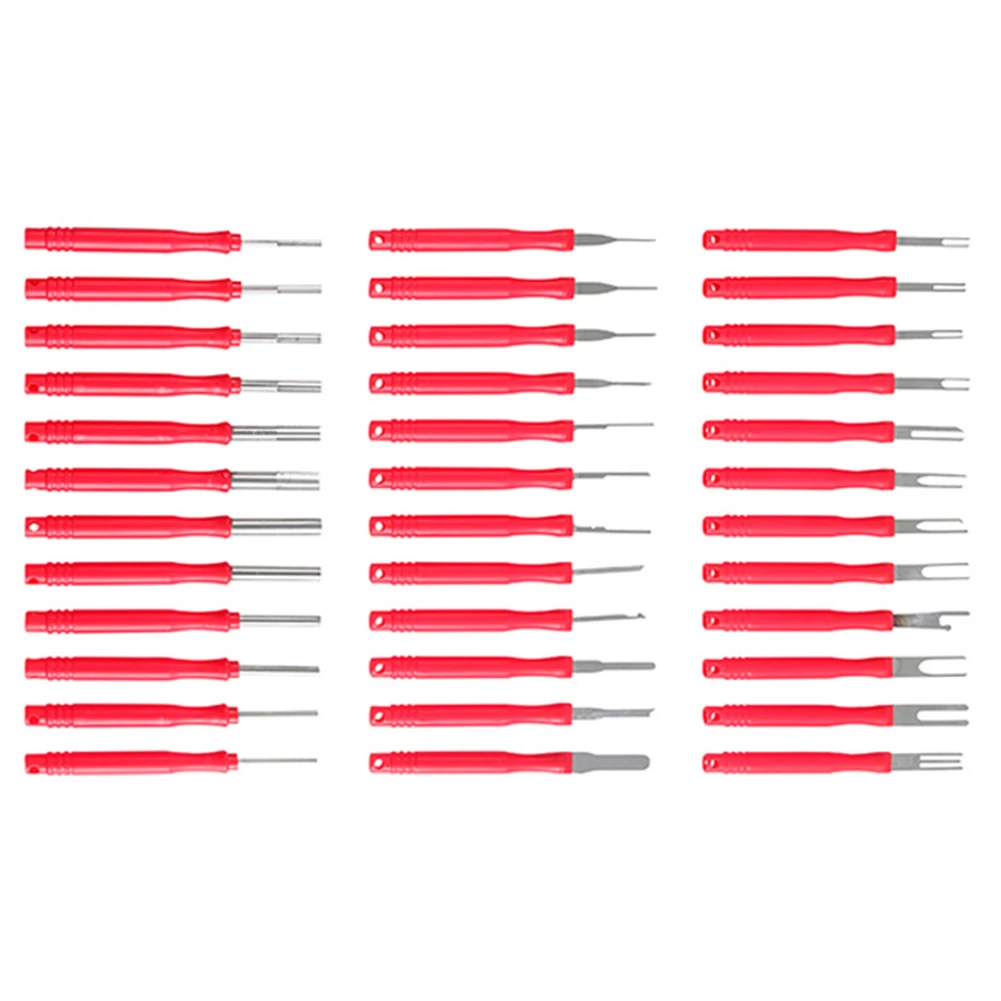 36Pcs Car Terminal Removal Tool Kit Uto Cable Plug Remove Puller Electrical Wire Crimp Connector Pin Extractor Disassembly Tools