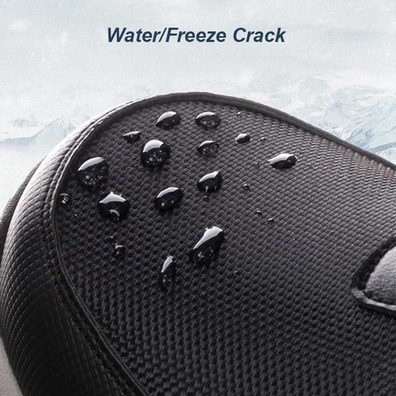 Men Boots Outdoor Snow Shoes Lightweight Hight Top Shoes Waterproof Freeze Crack Boots Plush Keep Warm Rubber Witer Male Shoes
