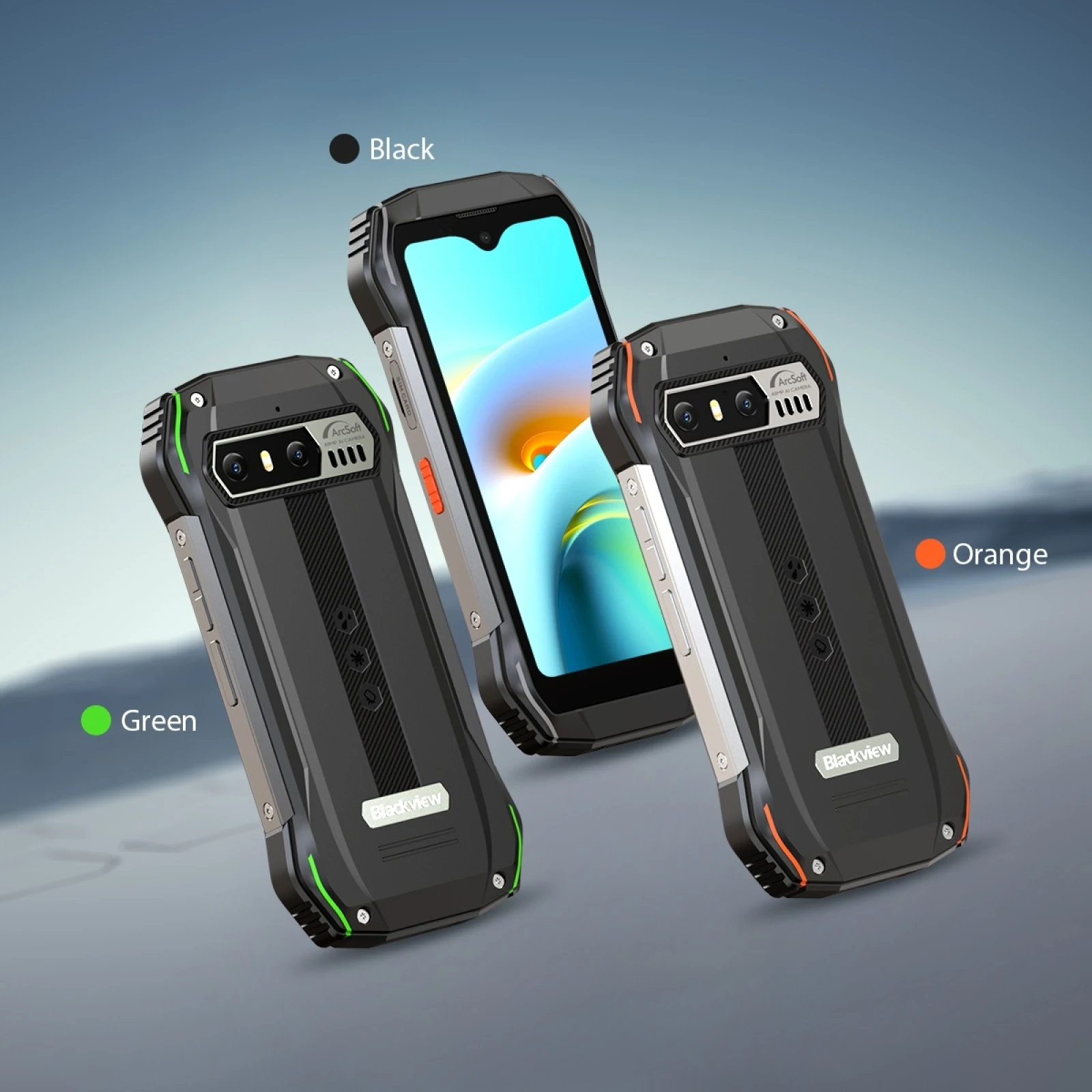 Blackview N6000 Rugged Phone 8GB+256GB 4.3'' Display 48MP Cameras 3600mAh Android 13 Helio G99 Octa Core NFC 4G Smartphone