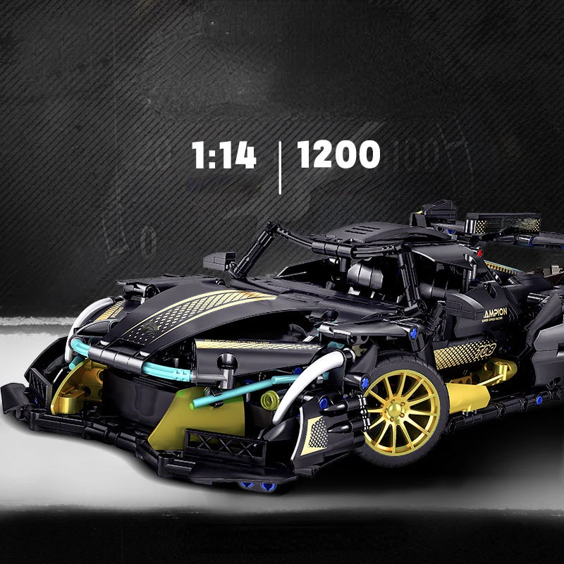2023 Building blocks Supercar V12 Concept Racing model car build toy Birthday gift Boy Gift Christmas gift 81031
