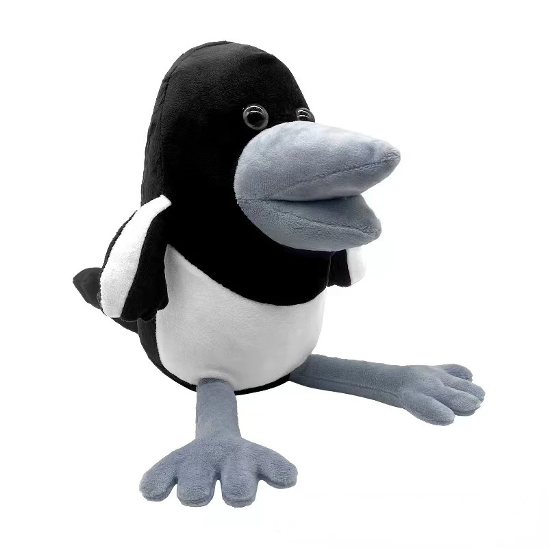22cm Steve and Maggie Plush Toy New Halloween Kawaii Magpie Crow Peluche Toys Soft Stuffed Animal Doll Pillows for Holiday Gifts