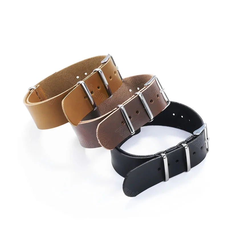 Leather Watch Strap Band mm One Piece Loop Bracelet for DW Samsung Amazfit Wristbelt Men Women Classic